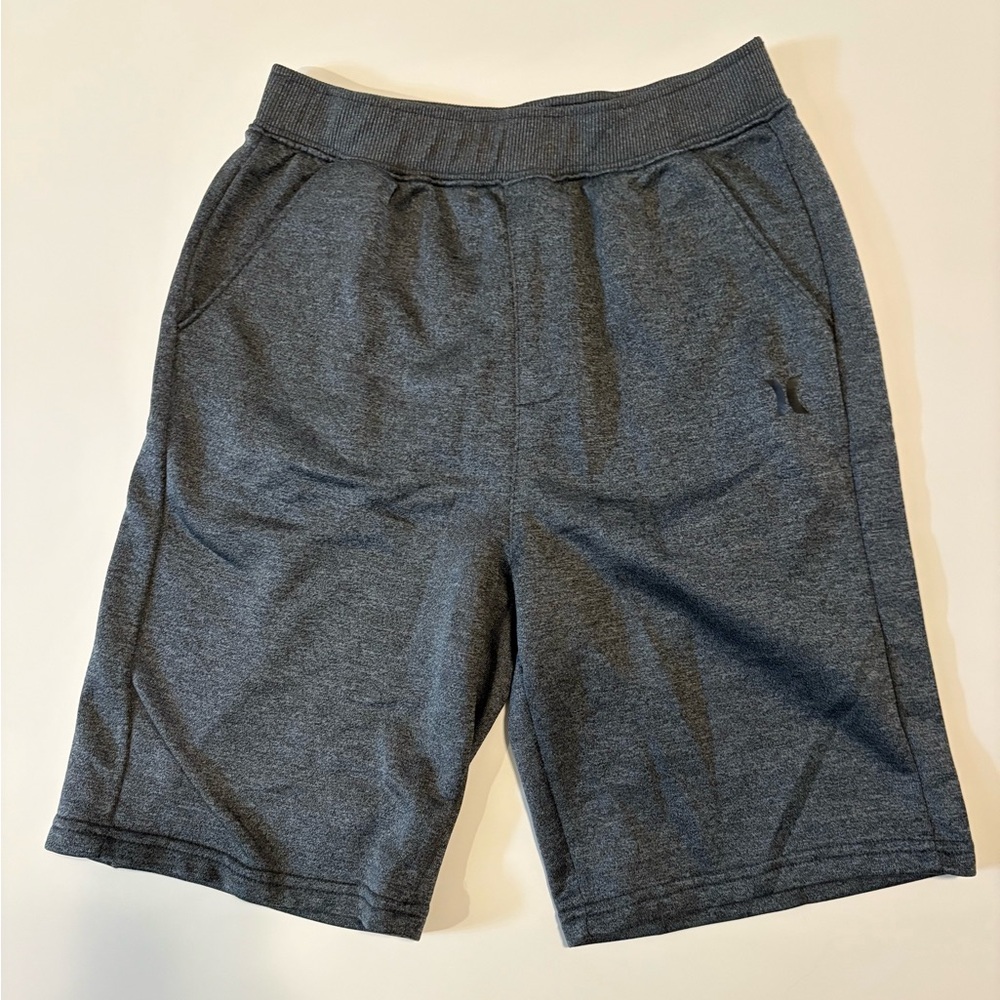 Hurley Boys Athletic Shorts. Gray Boys Lg